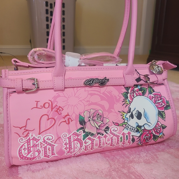 Ed Hardy Pink Tote Bag 💗 - Picture 4 of 10